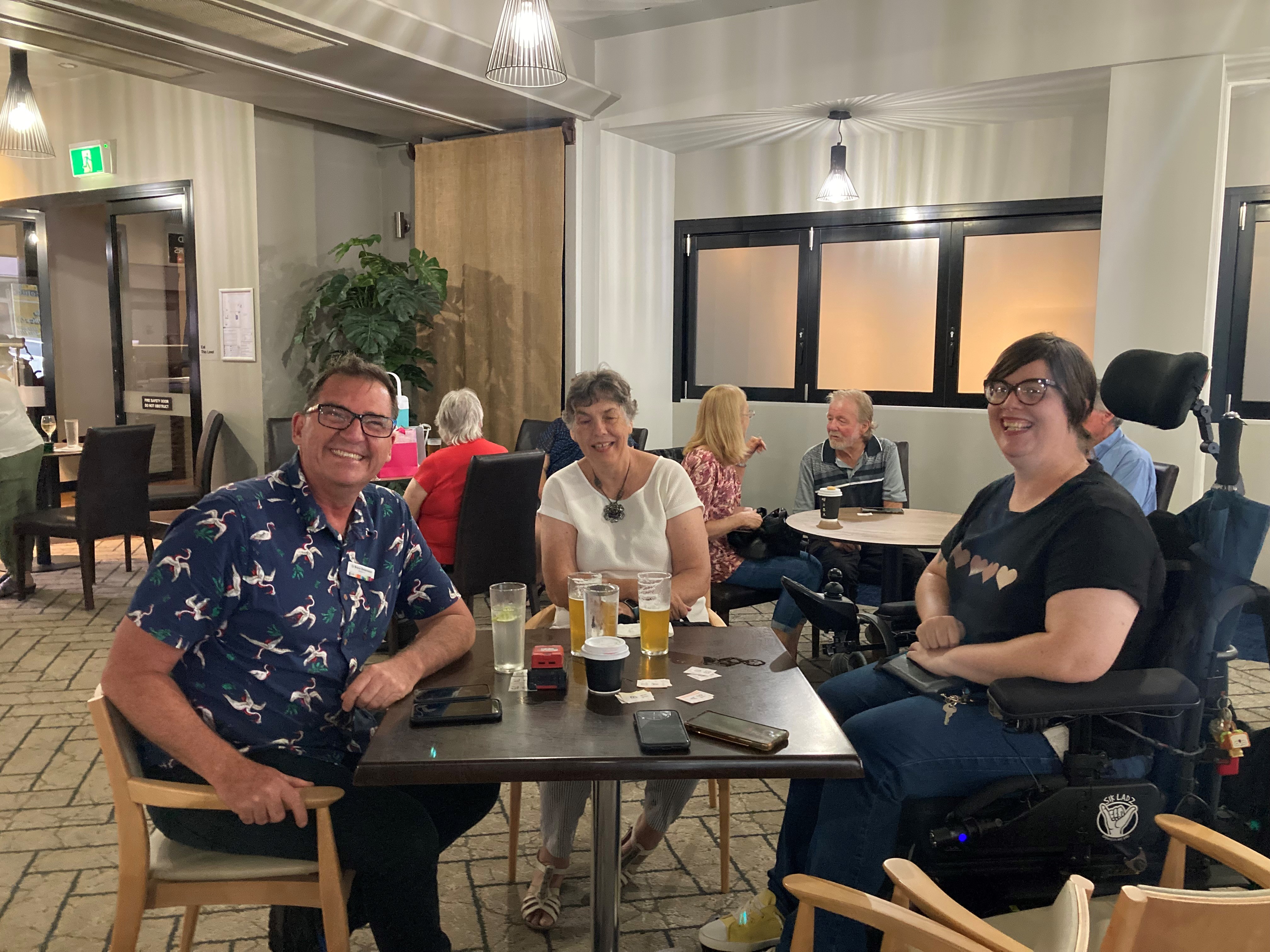 Cr Bruce Devereux Mary Condon and Emma Buhse